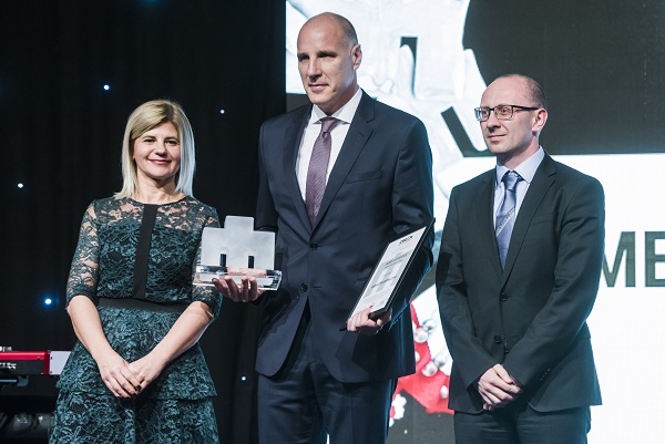Boris Antolovič ob prejemu nagrade manager leta
